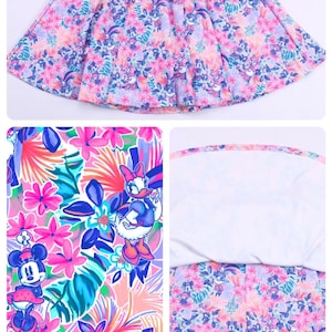 Skort, Disney Minnie und Daisy Rock mit angesetzter Shorts, Pickleball Rock, Tennis, Laufskort
