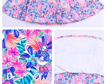 Skort, Disney Minnie and Daisy skirt with attached shorts, pickleball skirt, tennis, running skort