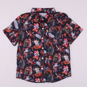 Pirates of the Caribbean Disney Cruise Pirate Night button up Hawaiian style shirt for men
