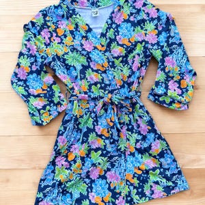 Mickey and Minnie tropical print Robe for adults bath robe women&#39;s pajama robe