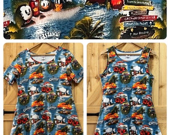 Disney cruise dress adult size nautical print Mickey and Minnie cruise ship dress Castaway Cay buoy Ready To Ship