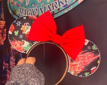 Minnie Mouse ears Christmas Castle ears disney headband Mickey ears