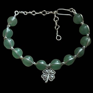 Wire Wrapped Aventurine Bracelet