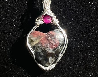 Dark Wire Wrapped Heart