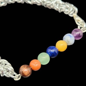Chakra Chainmail Chainmaille Byzantine Bracelet