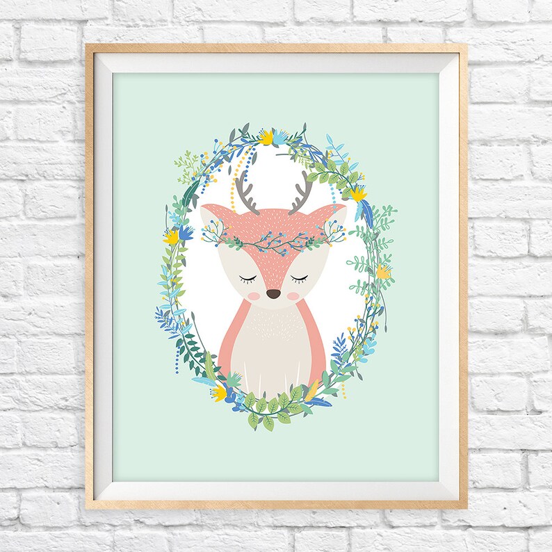 deer nursery art