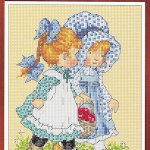 Friendship cross stitch pattern, pdf instant download xstitch design, pdf cross stitch pattern to download, aida count xstitch pdf pattern