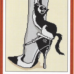 Modern cross stitch pattern, pdf instant download xstitch design, pdf cross stitch pattern to download, aida count xstitch pdf pattern