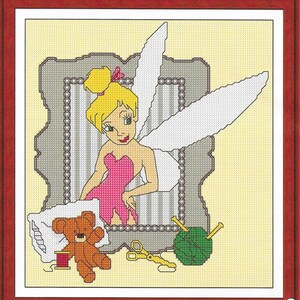 Fairy cross stitch pattern, kids pdf instant download xstitch design, pdf cross stitch pattern to download, aida count xstitch pdf pattern