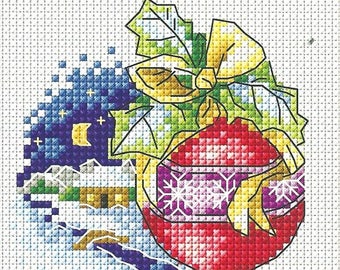 Christmas Decor, pdf download cross stitch pattern, xstitch pdf pattern, christmas pdf, christmas design,holiday, xmas pattern pdf instant