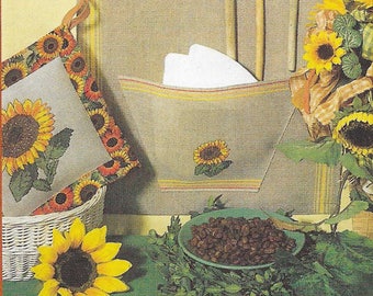 Sunflowers Cross Stitch Pattern, sunflower count stitch pattern, summer cross stitch, sunflower field cross stitch, pdf pattern, instant