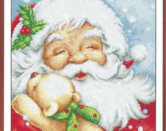 Santa Claus Christmas pdf download cross stitch pattern, xstitch pdf pattern, christmas design,holiday, xmas pattern pdf instant