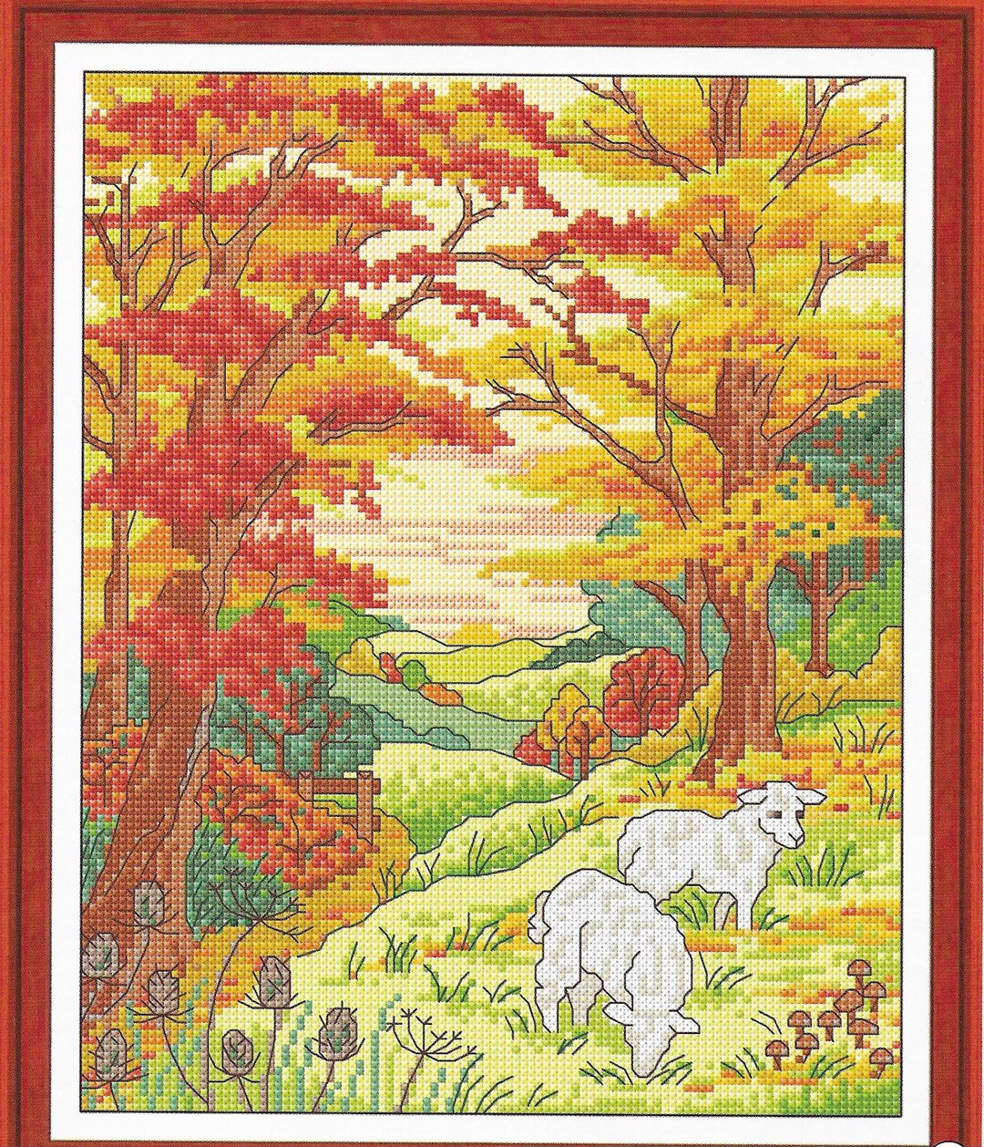 Autumn Fall Cross Stitch Pattern, Pdf Instant Download Xstitch Design ...