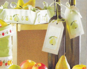 Pears Fruits cross stitch design pdf instant download xstitch design, pdf cross stitch pattern to download, aida count xstitch pdf pattern