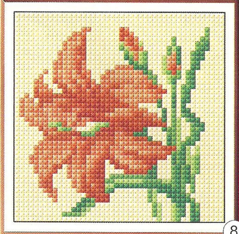 Lilium Cross Stitch Pattern Flower Cross Stitch Pattern - Etsy