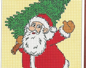 Santa Claus Christmas pdf download cross stitch pattern, xstitch pdf pattern, christmas design,holiday, xmas pattern pdf instant