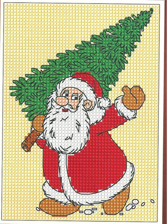 Santa Claus Christmas Pdf Download Cross Stitch Pattern Xstitch Pdf Pattern Christmas Designholiday Xmas Pattern Pdf Instant