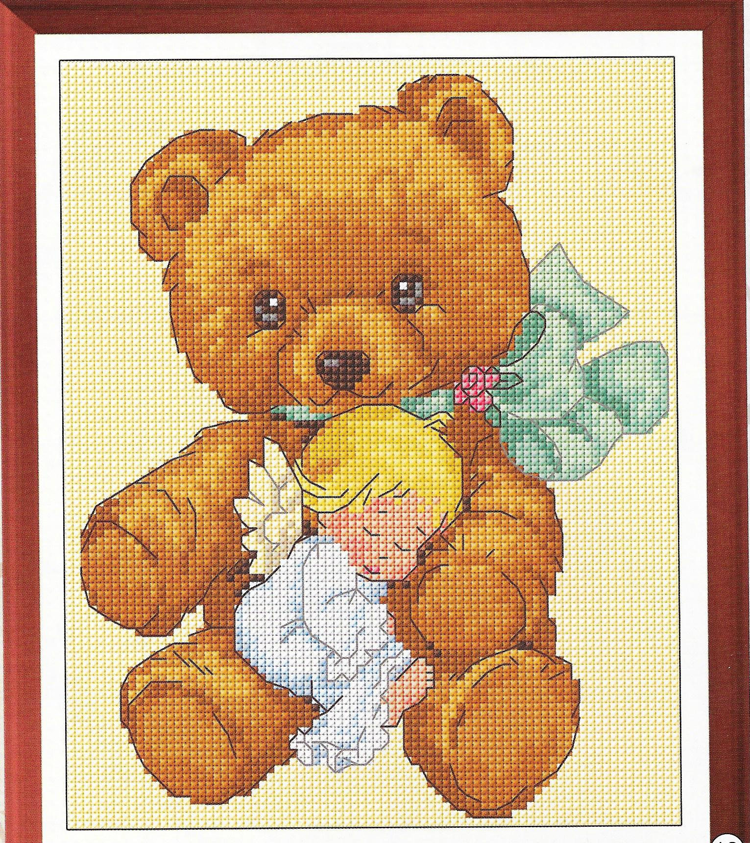 Teddy Bear Cross Stitch Patterns Free Download