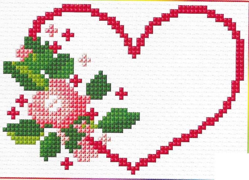 Valentine's Cross Stitch Pattern, Pdf Instant Download Xstitch Design ...