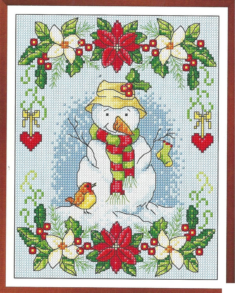 Snowman Christmas Pdf Download Cross Stitch Pattern, Xstitch Pdf ...