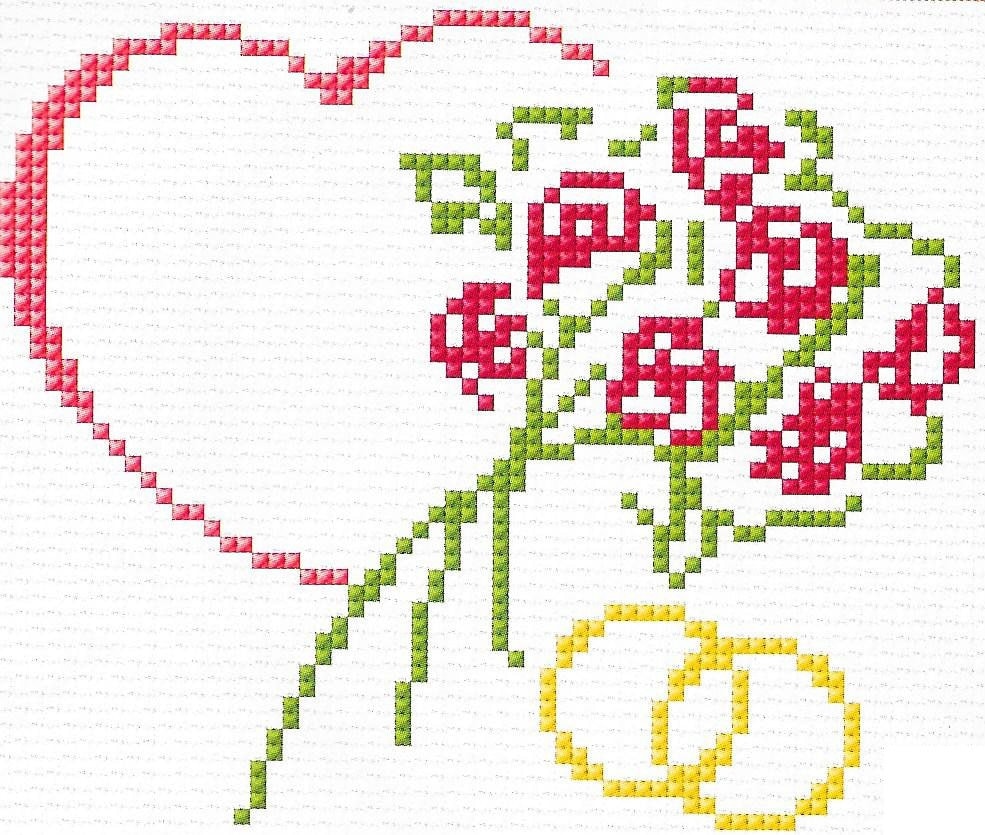 Valentine's Cross Stitch Pattern, Pdf Instant Download Xstitch Design ...