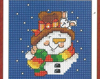 Christmas Snowman, pdf download cross stitch pattern, xstitch pdf pattern, christmas pdf, christmas design,holiday, xmas pattern pdf instant