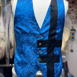 Blue liturgical vest