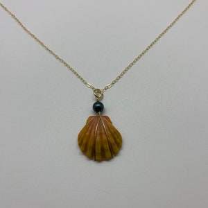 Sunrise Shell Necklace 14k gold-filled