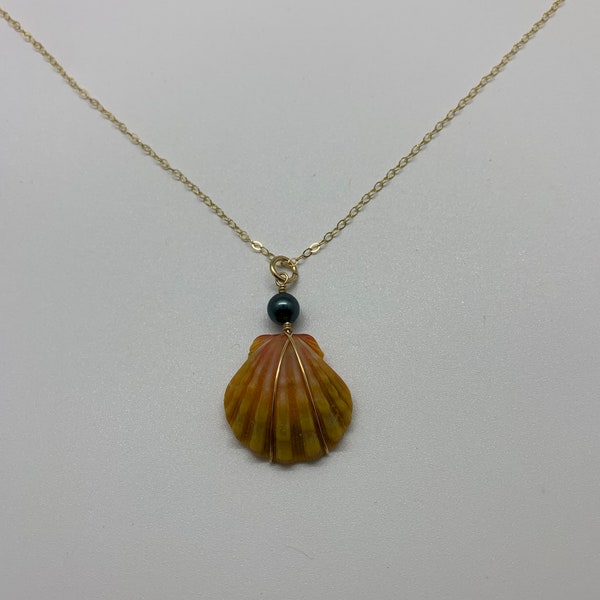 Sunrise Shell Necklace Etsy