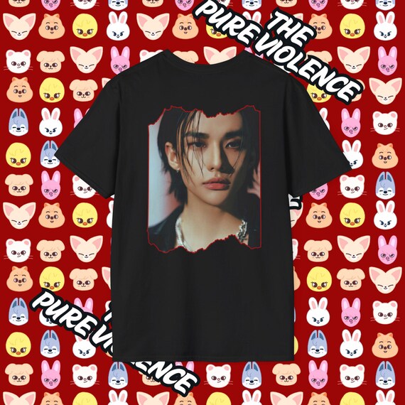 アイドル Straykids dominate Japan HYUNJIN shirt Stray Kids [Hyunjin] Jiniret EVIL SKZOO T-SHIRT dominATE