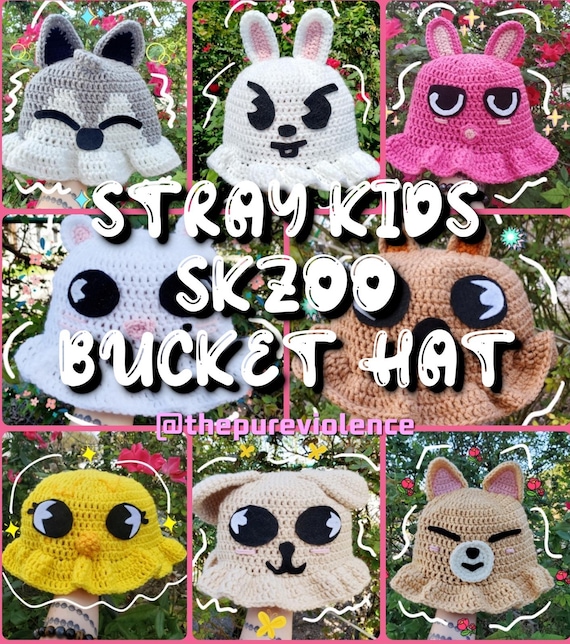 Stray Kids Crochet Bucket Hat Skzoo Kpop - Etsy