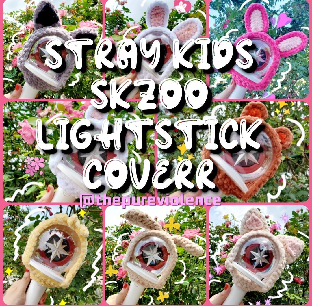 Stray Kids Crochet Lightstick Cover Skzoo Kpop - Etsy