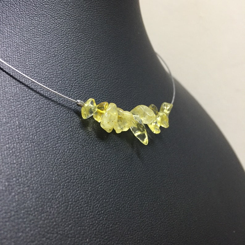 Stone Chip Necklace Stone Chip Bar Necklace. Stone Necklace Stone Bar Necklace Citrine Chip Necklace Natural Citrine Necklace