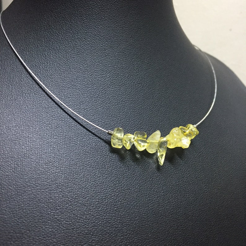 Stone Chip Necklace Stone Chip Bar Necklace. Stone Necklace Stone Bar Necklace Citrine Chip Necklace Natural Citrine Necklace