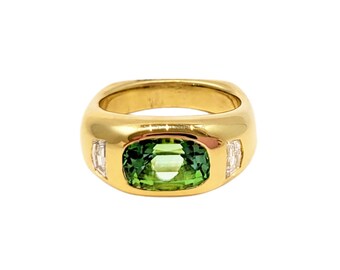 M2O Battista Green Tourmaline Ring