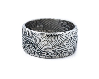 Silver "Kanagawa" Band by Kingdom