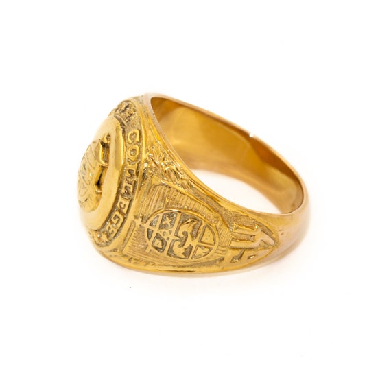 Solid Gold "San Beda" Class Ring - image 3