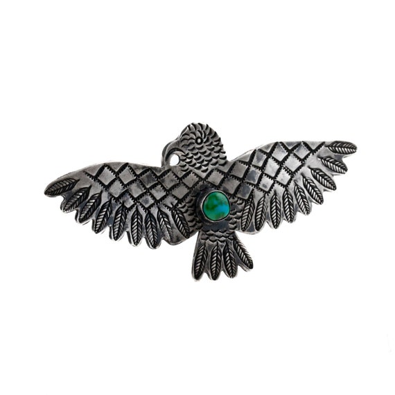 Classic 1950's Navajo Thunderbird Pin - Etsy