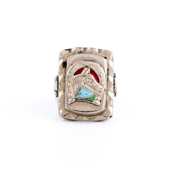 Silvertone 1940's "Colt" Mexican Biker Ring