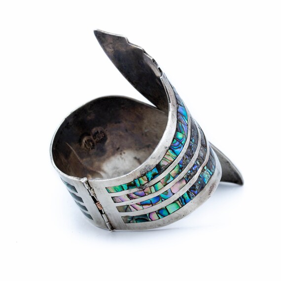 Very Rare Vintage Navajo Purple Abalone Shell Sterling Silver Bracelet Very Rare Vintage Navajo Purple Abalone Shell Sterling Silver Bracelet