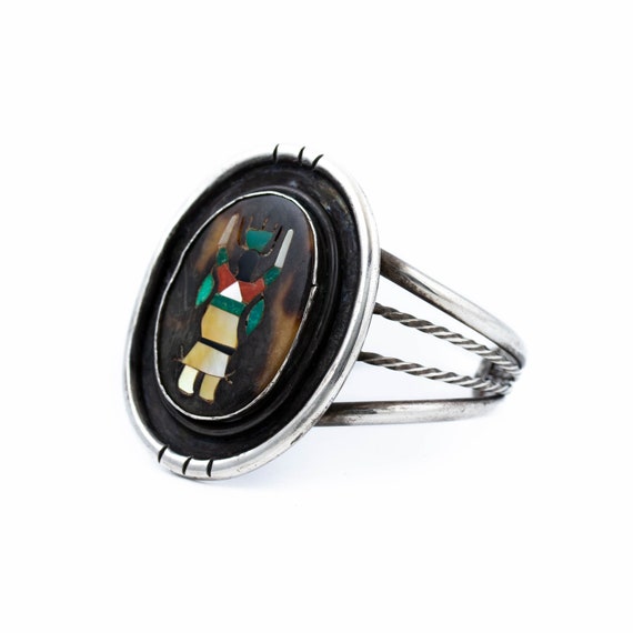 Remarkable 1970's Multi-Stone Inlay "Apache Gahn"… - image 2