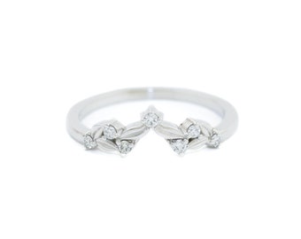 14k White Gold x Ethereal Tiara Diamond Ring