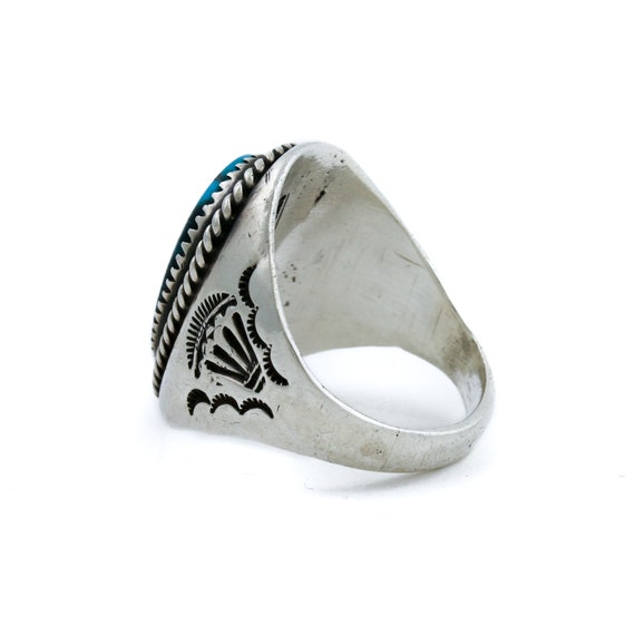 Hubei Turquoise Vintage Navajo Ring - image 3