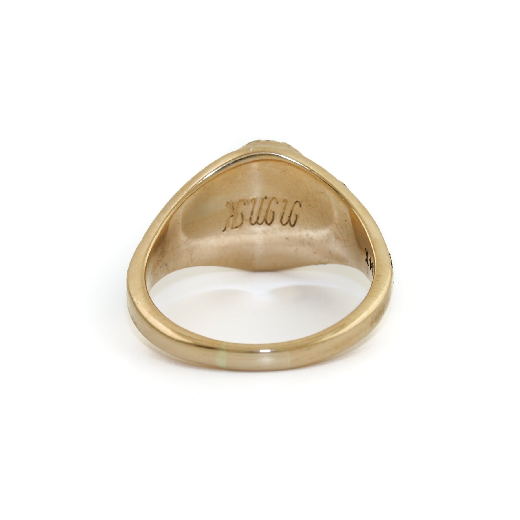 アクセサリー 30s vintage college ring 10k gold 14 Vintage College Ring [HERFF JONES 10kt Gold x Onyx] [1929s