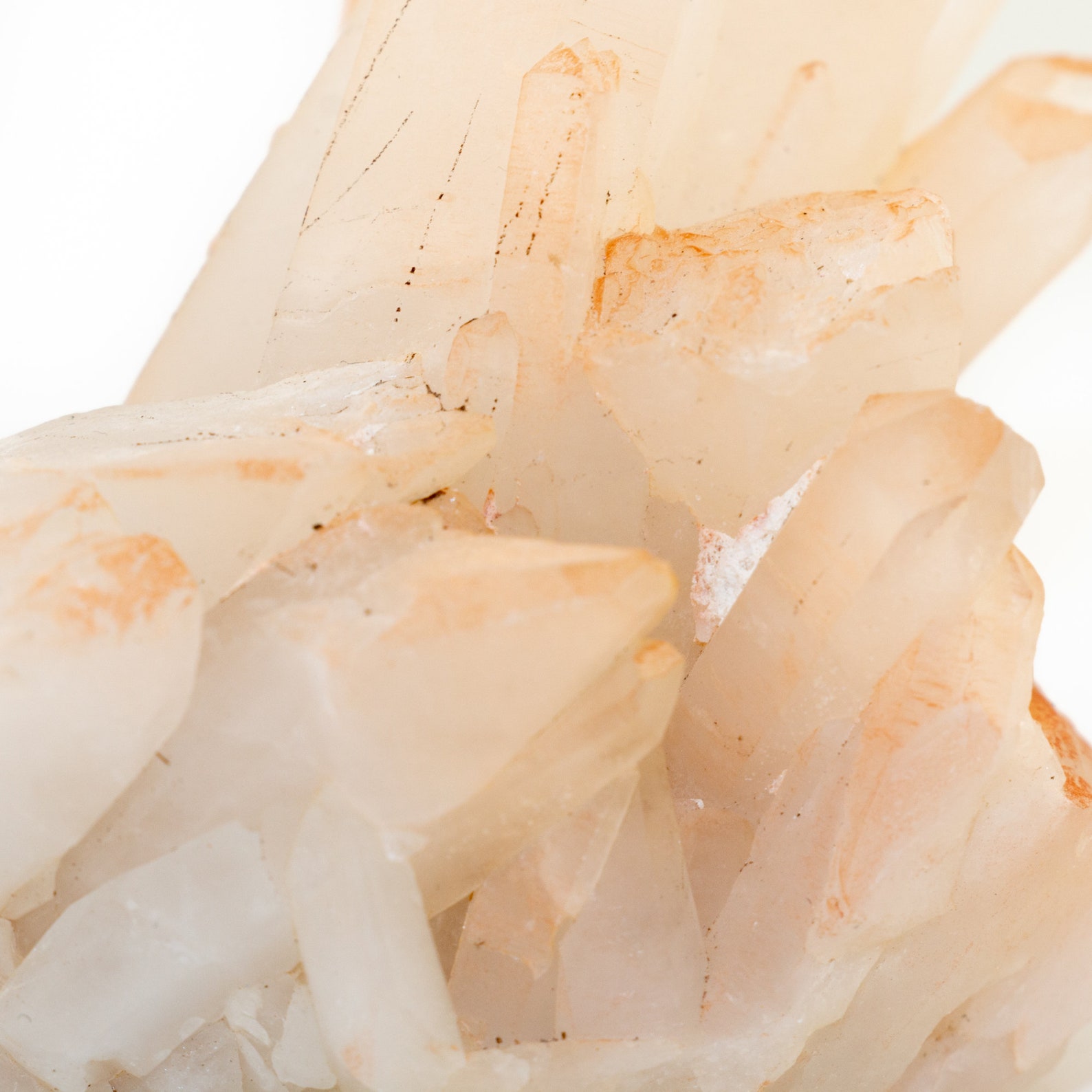 Dreamy Peach Quartz Mineral Specimen by Kingdom Etsy