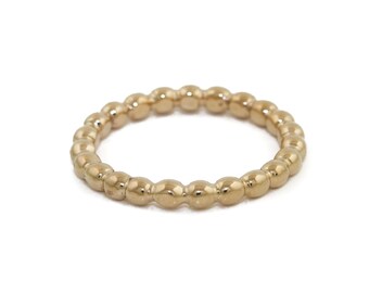 Banda de cuerda de oro de 14 k M2O - Hecha a pedido