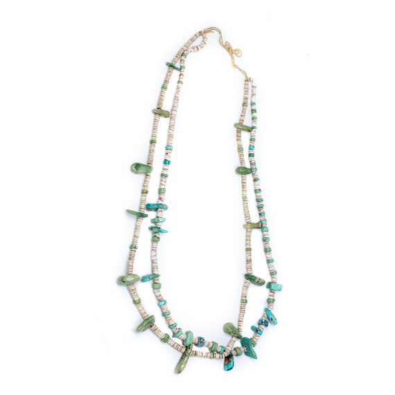 Heishi Turquoise Vintage Collier Santo Domingo Native American /Southwest - En vente sur France
