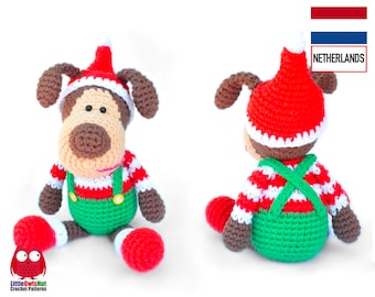 286NLY Haakpatroon - Buffy de Kerst Elf - Amigurumi PDF file by Pertseva Etsy