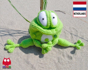 013NLY Kikker "Kvolya" - Amigurumi Haakpatroon - PDF by Pertseva Etsy