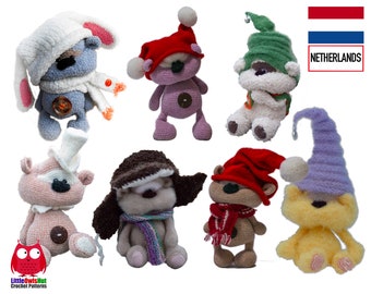 140NLY Brei en Haak Patroon - Mutsenvoor beer Cookie - Amigurumi soft toy PDF file by Pertseva Etsy